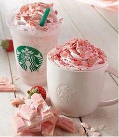 新“さくら”でスタバに春到来、今年は桜風味のホワイトチョコ＆苺。