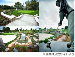 ゴルフ好きには“天国”な墓地、米国にゴルフコース模した施設が開業。