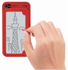 何度もメモれるiPhoneカバー、磁気利用で電池不要の「memotty」。