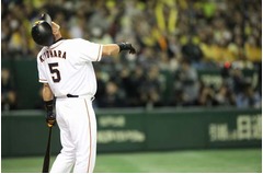 亀梨「清原さんは大きかった」、“真剣勝負”で三球三振に仕留める。