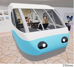 ディズニーリゾートライン、実際に運行していた“モノレール車両”展示