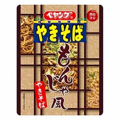 ペヤングもんじゃ風やきそば、鉄板で焼いたような風味をつけた本格派。