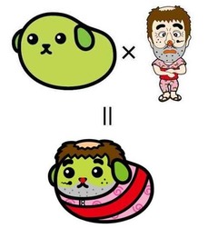 まさかの豆しば×変なおじさん、「変なお豆さん」としてテレビCMに。