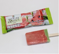 「まるですいかを冷凍したような食感のアイスバー」発売