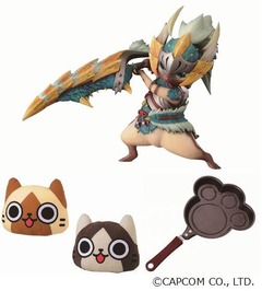 アイルーの足跡型フライパンも、一番くじにアイルーコレクション。