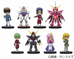 手のひらサイズのSEEDキャラ、「ガンダム」シリーズ題材のWCF展開。