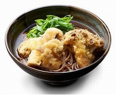 “駅そば”で国産松茸メニュー、岩手県産を使用の限定「天ぷらそば」。