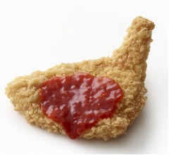 ピリ辛ソース付きの「辛モスチキン」