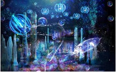 夜の水族館で“深海の世界”旅、プロジェクションマッピング企画。