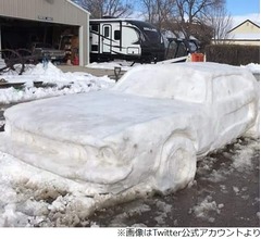 “雪で覆われた車”職務質問しようと近付いたら…