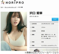 「東京に友だち1人もいない」沢口愛華、グラビアアイドルとの飲みも「1回もない」