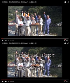 宮崎県延岡市がUMA映像を公開、川で撮影した市民出演の自治体PR映像に…。