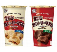 不二家「飲むカントリーマアム」、ココア味はローソン限定で