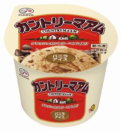 カントリーマアムがアイスに、クラッシュしたカントリーマアム入り。