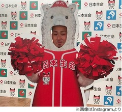 “顔ハメ”したハム中田翔に「かわいい！」の声