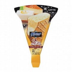 味わい変化する「ザクリッチ」、ベイクドチーズ&レアチーズケーキ味。