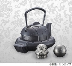 ザク頭部モチーフの南部鉄器「鉄瓶ZAKU」