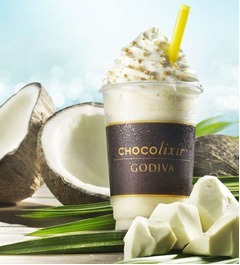 GODIVAが夏のショコリキサー、相性抜群のホワイトチョコ＋ココナッツ。
