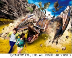 過去最大規模のUSJ×モンハン、等身大リアル・ティガレックス大咆哮。