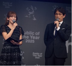 江口洋介が初の“授賞式メインMC”、司会進行の中川安奈と共に大役務める