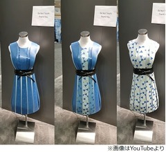“未来感たっぷり”色や模様が変わるドレス