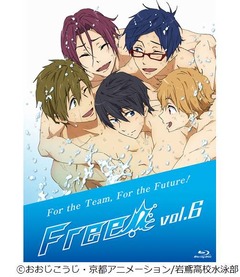 「Free！」3作目のBD総合首位、第11話と最終第12話を収録した第6巻で。