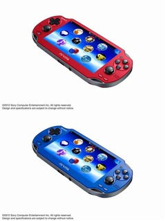 PS Vitaに新カラー2色が登場、コズミック・レッドとサファイア・ブルー。