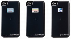 「iPhone 4」に“貼る”電子マネー、「WAON」「nanaco」「Edy」に対応。