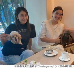 矢田亜希子、“伝説のCM美少女”と「実は10代からずっと仲良し」