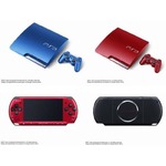 プレステ3とPSPに新色が登場、どちらもメタリックな色彩を採用したモデル。