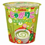 じゃがりこ初の“スイート系”、セブン＆数量限定の「抹茶クリーム」。