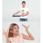 迫る山下真司をいなすローラ、熱血漢×天真爛漫の異色コンビが初共演。
