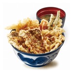 てんや、ふんわりガーリックバター香る「ビーフ天丼」