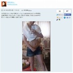 華原朋美が“美くびれ”証明、友人の「修正じゃないの？」に反抗。