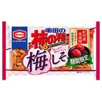 「亀田の柿の種」に梅しそ味、2月6日から8月末頃まで期間限定発売。