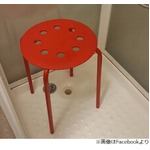 IKEAで買ったシャワー用イスに睾丸はまる