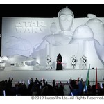 “最後”の「スター・ウォーズ」巨大雪像お披露目