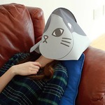 “猫かぶりマスク”で快適睡眠、ユニークなドーム型の「猫かぶり」。