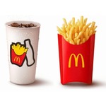 マクドナルドに大容量の「グランドコーク」「グランドフライ」が登場