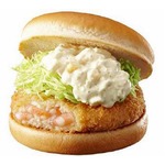 ロッテリアがエビバーガー一新、エビパティの天然エビを1.5倍増量。