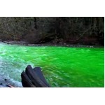 カナダの川の水が不気味な蛍光色に、見慣れぬ光景に目撃者は「ショック」。