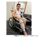 ジェラードン・アタック西本、悲しげな“車イス姿”に心配の声