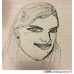 浅野忠信が“ローラの似顔絵”、似てる・似てないで意見が割れる。