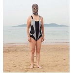 【写真】“顔マスクおばさん”派手さUP、ヒョウ柄マスクなどオシャレに？進化。