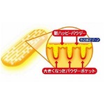 “ハッピーパウダー”を改良、ハッピーターンのパウダー量もアップ。