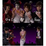 ミスドハロウィーンに金爆参戦、樽美酒がハローキティに“変身”も。