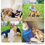 1歳児と飼い犬の“絆”が評判、常に寄り添う日々を両親が撮影・公開。