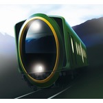 先頭車両に大きな“楕円”、斬新な観光電車