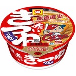 「赤いきつね」にカープ坊や版.、地域限定の“カープ応援カップ”。