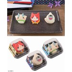 妖怪ウォッチのかわいい和菓子、ジバニャン＆コマさん＆ウィスパー。